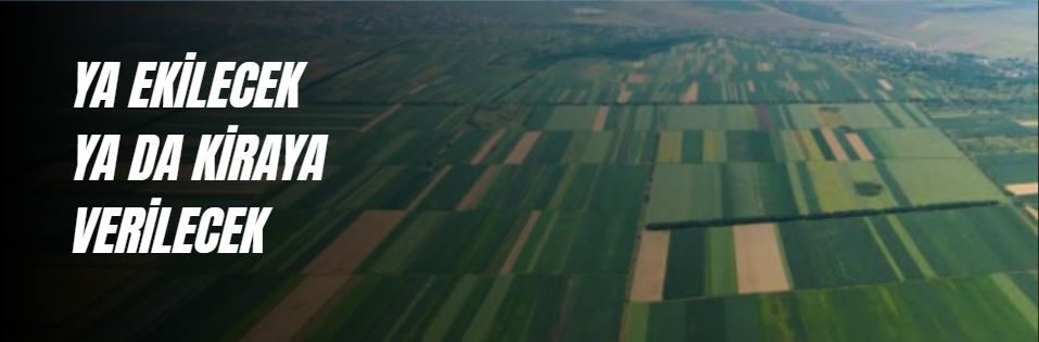 TARLASINI İŞLEMEYENLERİNKİ KİRAYA VERİLECEK